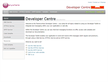Tablet Screenshot of developer.textanywhere.net
